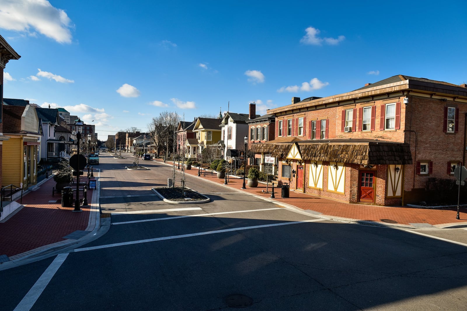 German Village advocates will be showing off several buildings, including this one on North Third Street, right, which they hope will be filled with bars, restaurants or other businesses in advance of the proposed Spooky Nook Sports at Champion Mill mega-sports complex opening. It’s an opportunity for businesses to get in on the ground floor before the sports complex opens, they say. NICK GRAHAM/STAFF