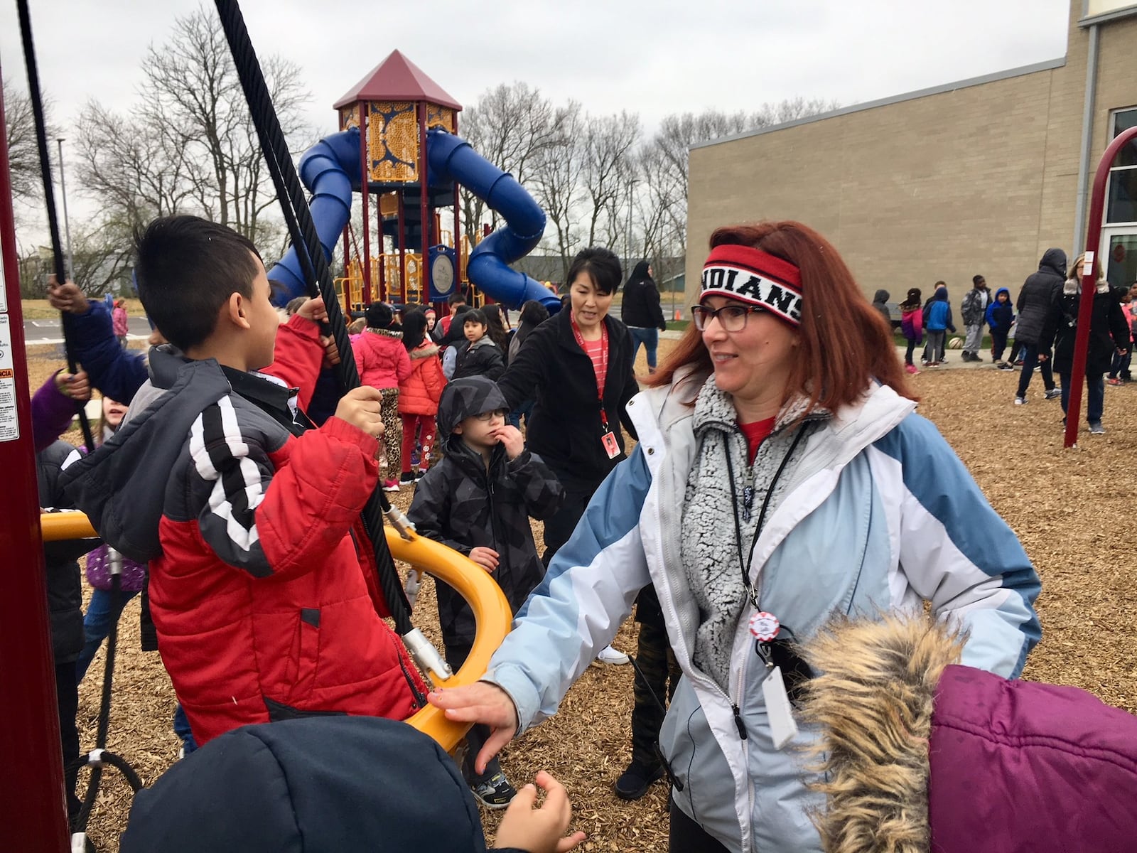 The surviving legacy of Walter “Superbubz” Herbert thrilled hundreds of his Fairfield Central Elementary classmates Monday as a new playground — with features he chose before his death in the fall — opened. The playground was paid for through the “Build It For Bubz” fundraiser and constructed with the help of volunteers. 