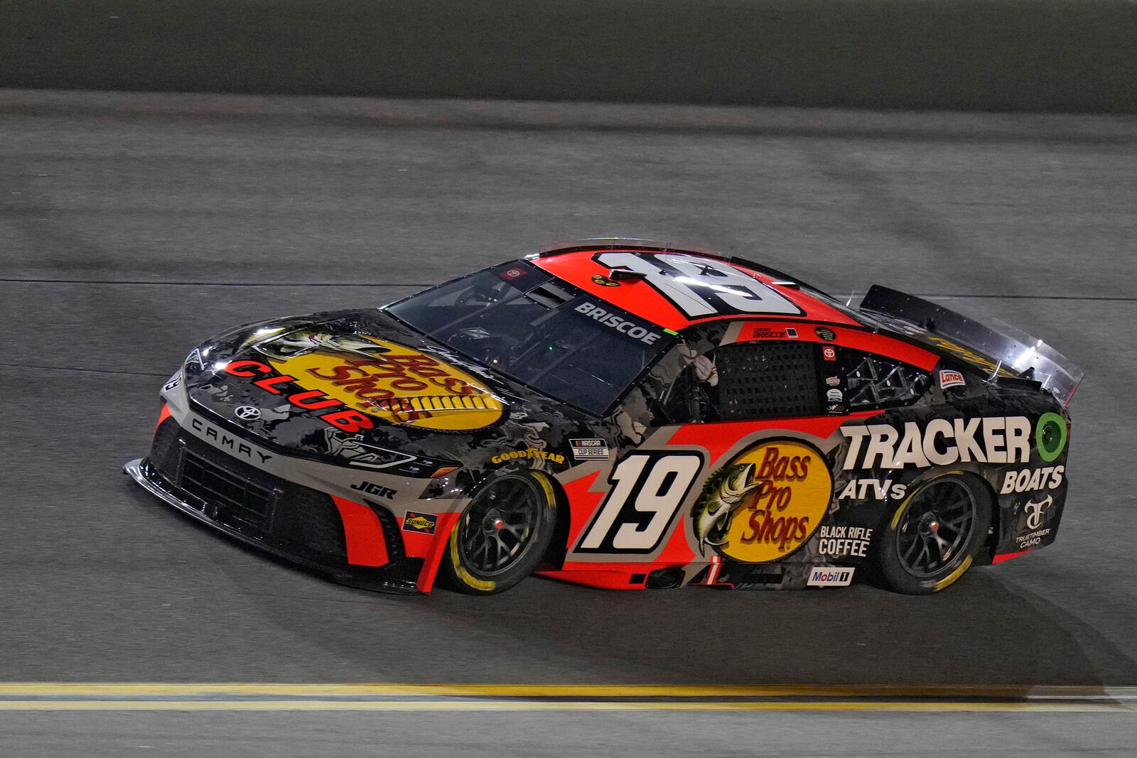 Chase Briscoe drives during qualifying for the NASCAR Daytona 500 auto race Wednesday, Feb. 12, 2025, at Daytona International Speedway in Daytona Beach, Fla. (AP Photo/Chris O'Meara)