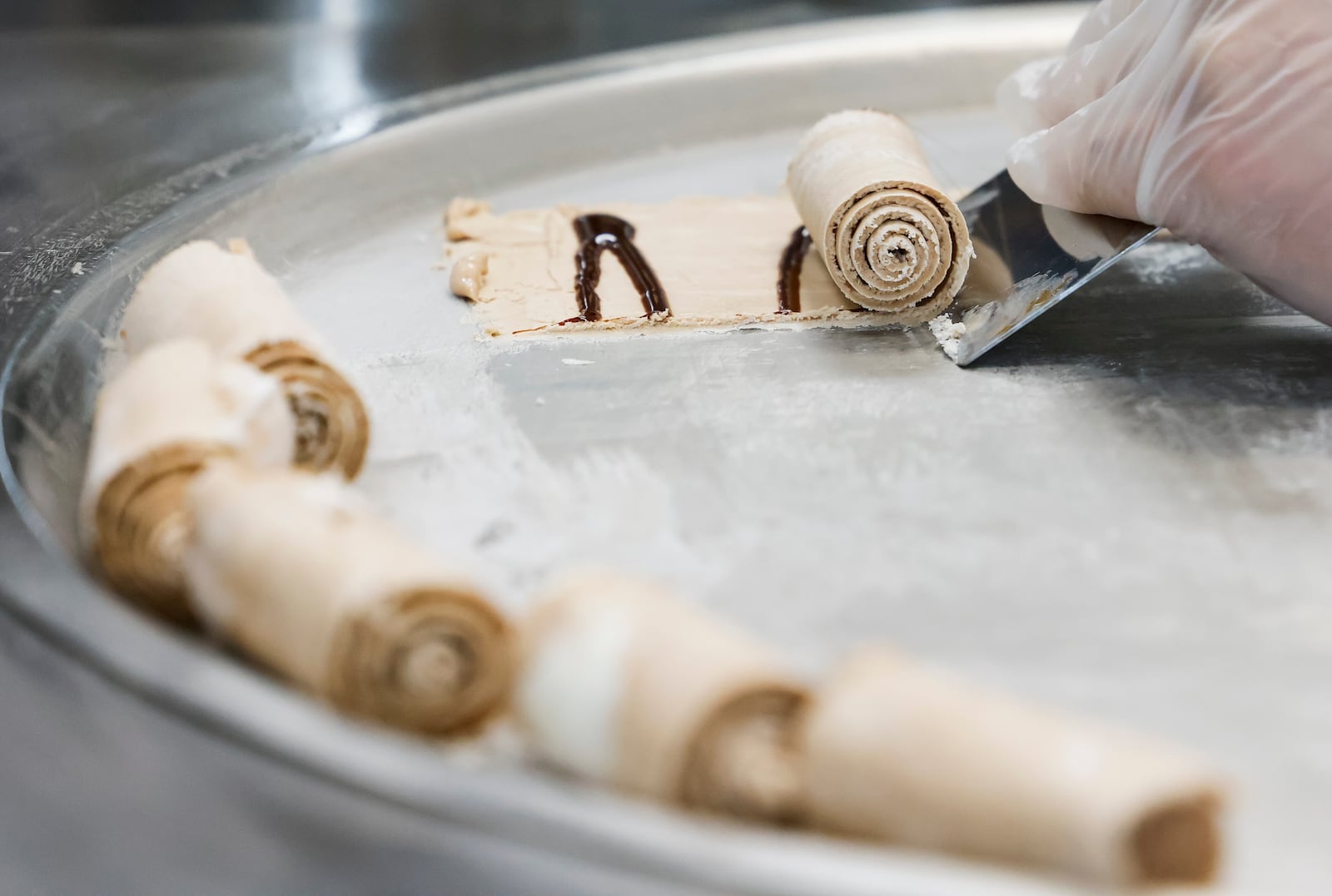 Milk Jar Cafe is open at Bridgewater Falls with a wide variety of popular desserts including rolled ice cream, boba tea, cereal bar and more. NICK GRAHAM/STAFF