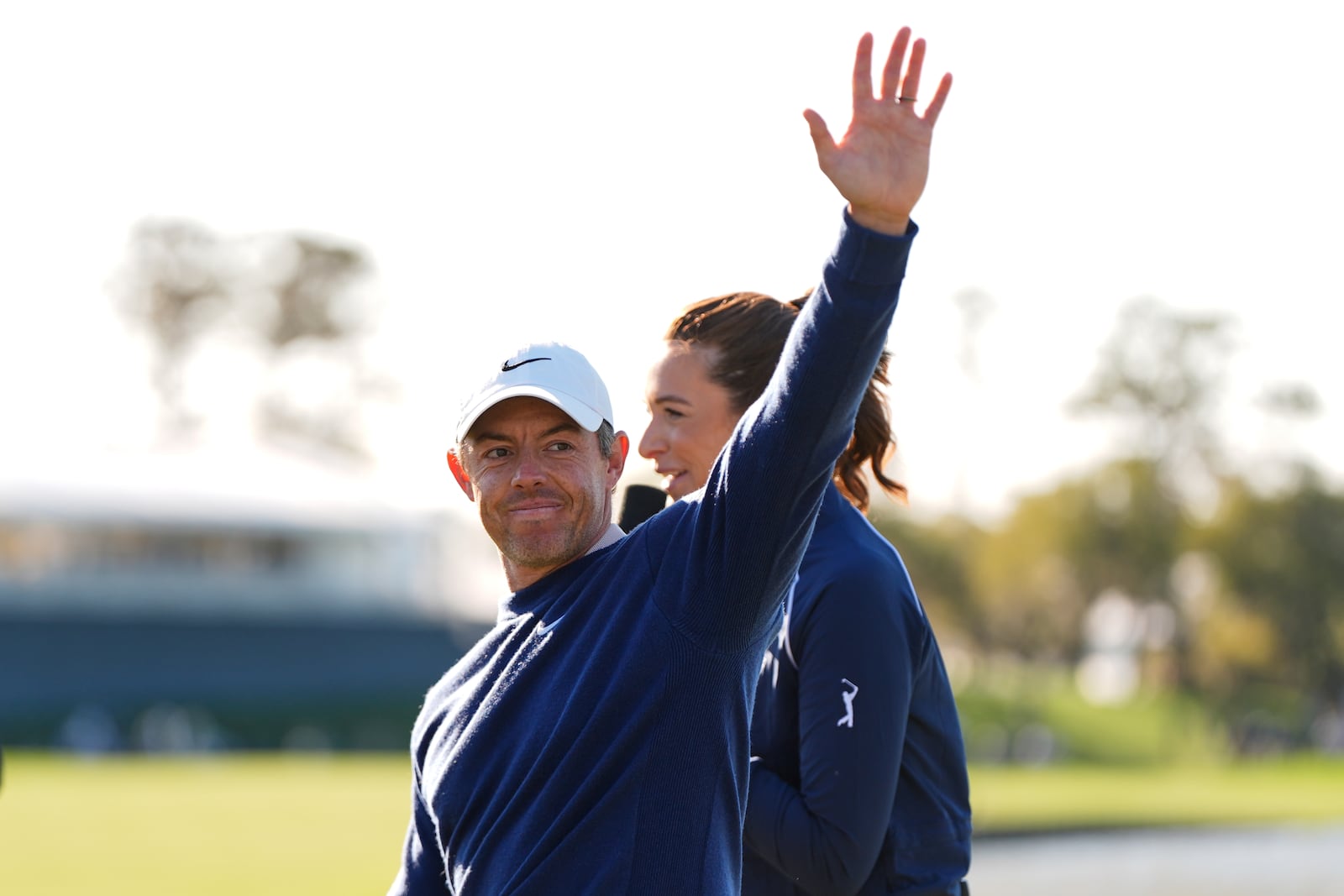 Rory McIlroy, of Northern Ireland, reacts after winning a playoff round of The Players Championship golf tournament Monday, March 17, 2025, in Ponte Vedra Beach, Fla. (AP Photo/Julia Demaree Nikhinson)