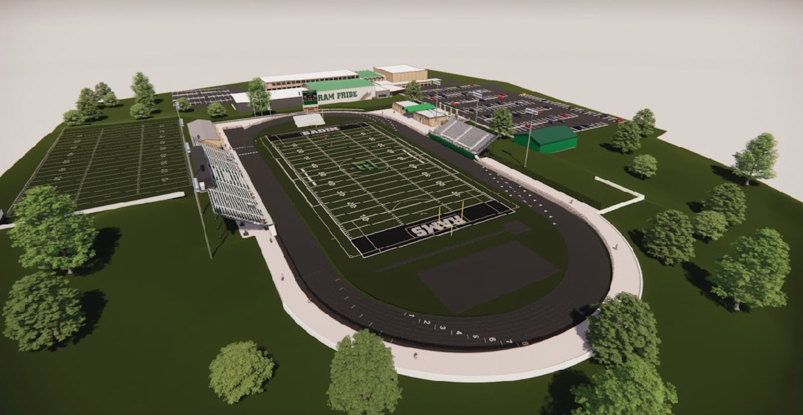 Badin High School's new Lanni Family Stadium will be built as part of a multi-sport facility called the Matandy SportsPlex. CONTRIBUTED