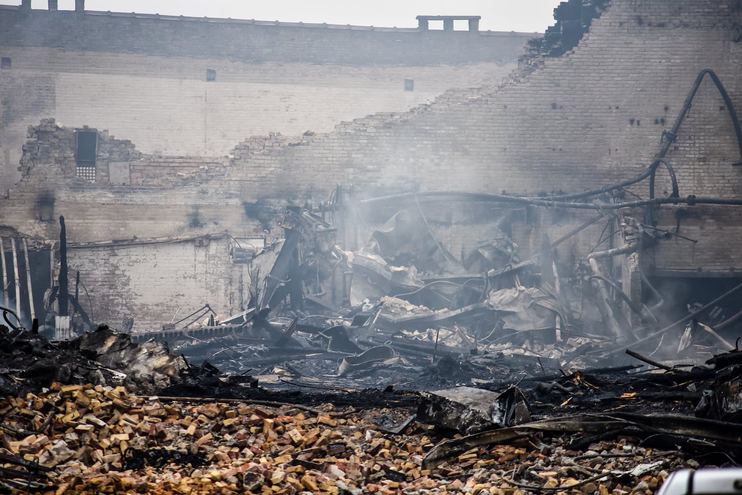 PHOTOS: Aftermath of huge New Year’s Day warehouse fire in Middletown