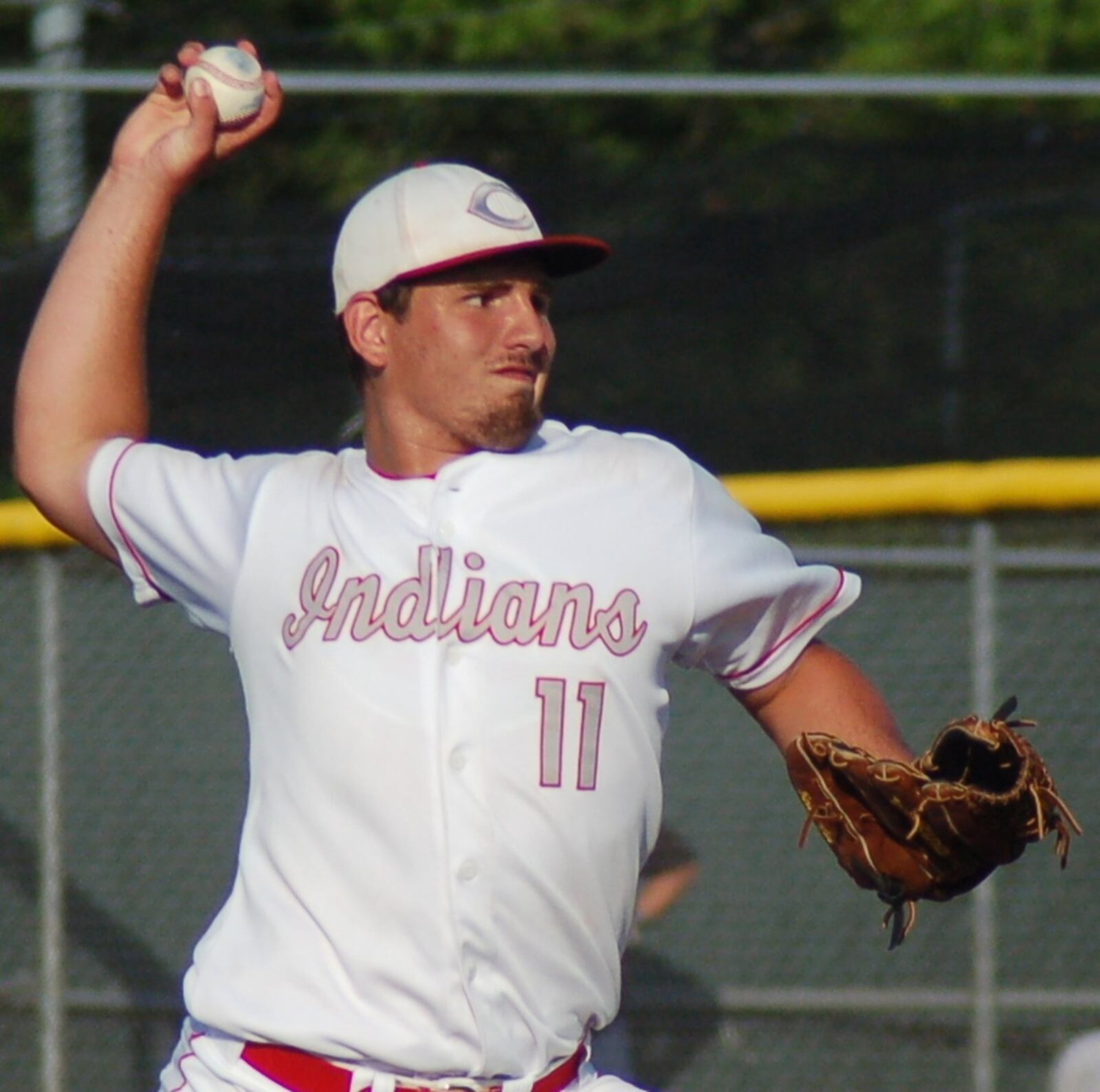 Carlisle’s Reece Human throws a pitch in the eighth inning of Friday’s Division III regional final against Cincinnati Hills Christian Academy at the Athletes in Action complex in Xenia. CONTRIBUTED PHOTO BY JOHN CUMMINGS