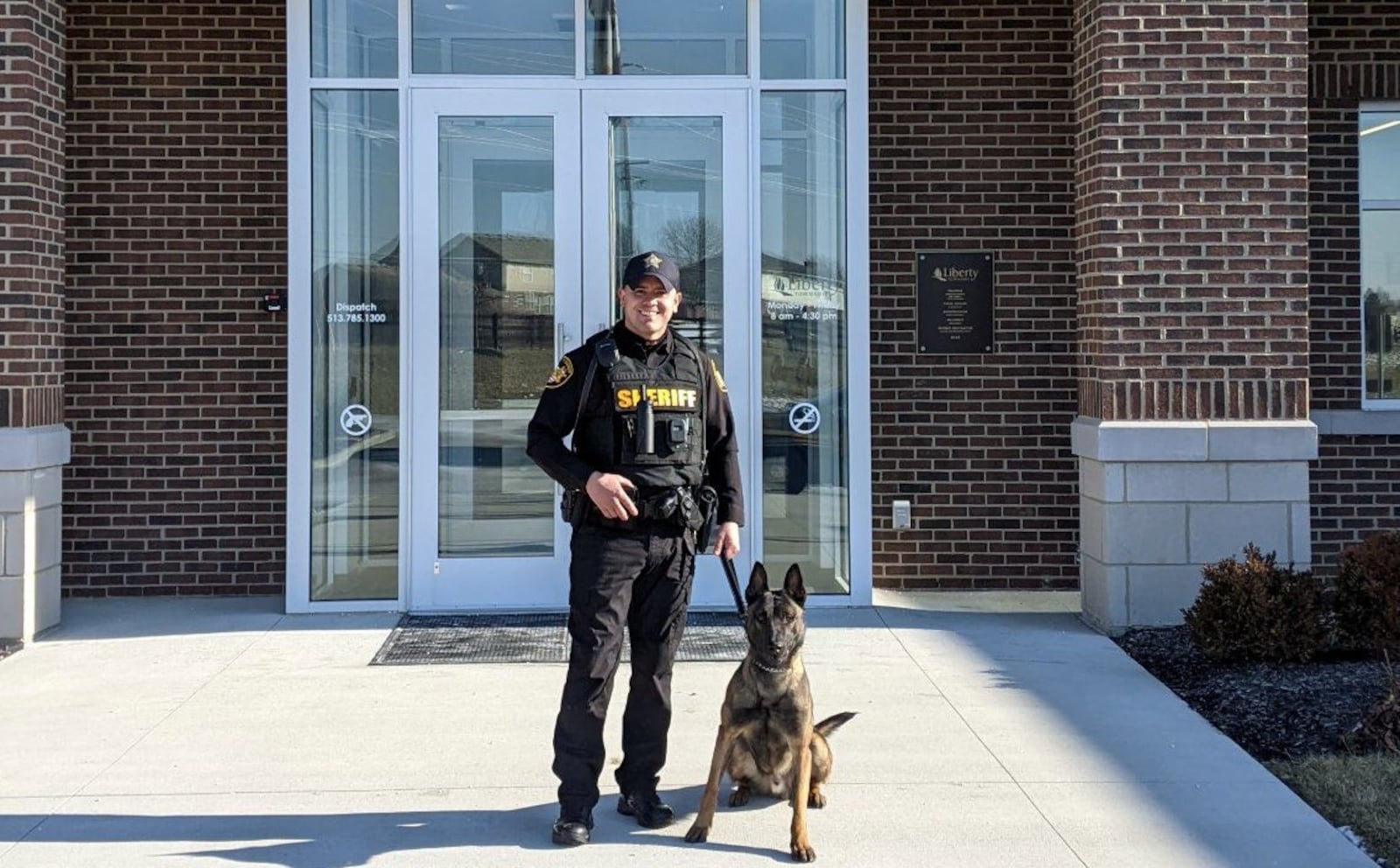 Butler County Deputy Anthony Wilmer with new K-9 Boris. CONTRIBUTED