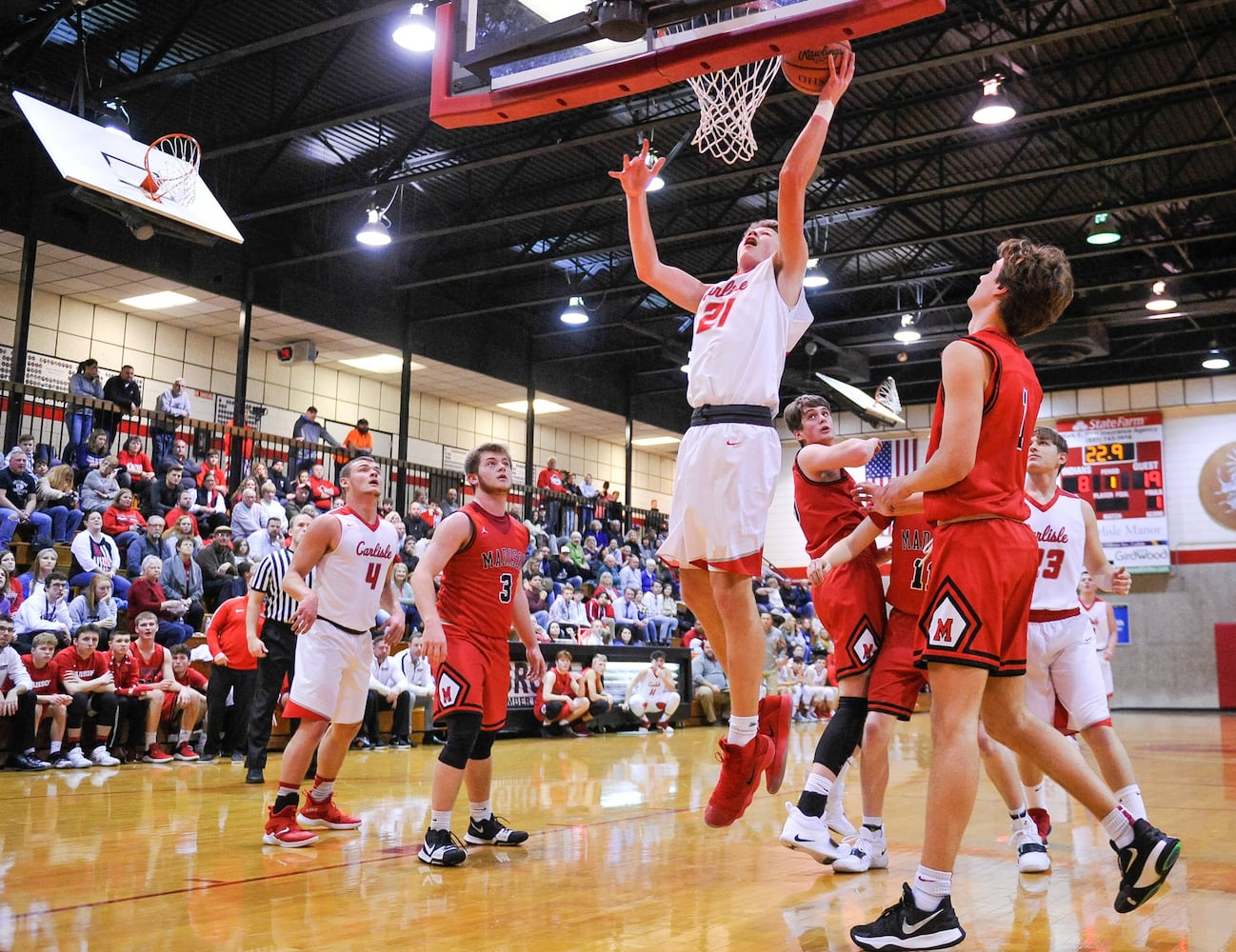 Carlisle vs Madison basketball