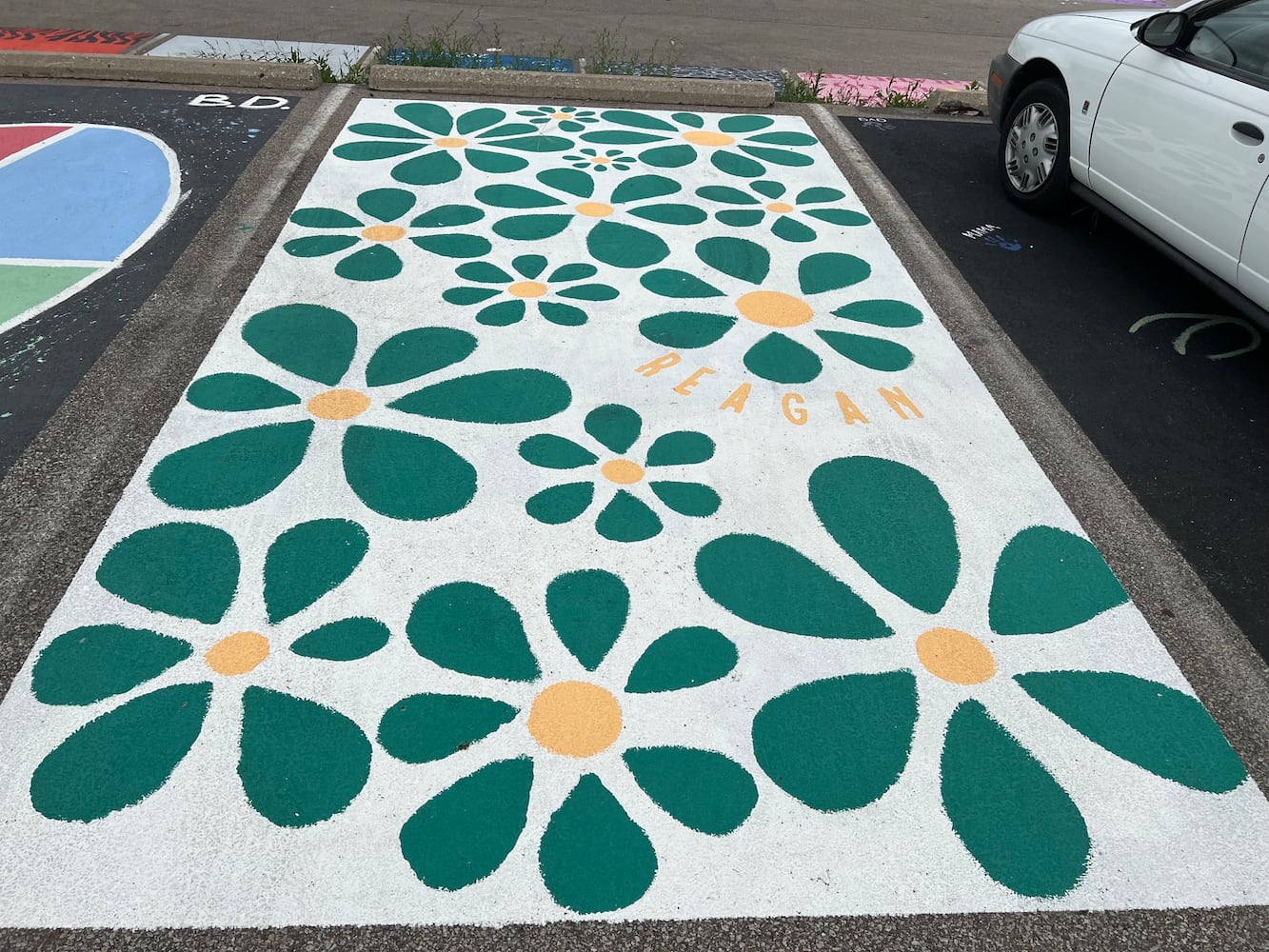 Fairfield High School senior parking lot spaces