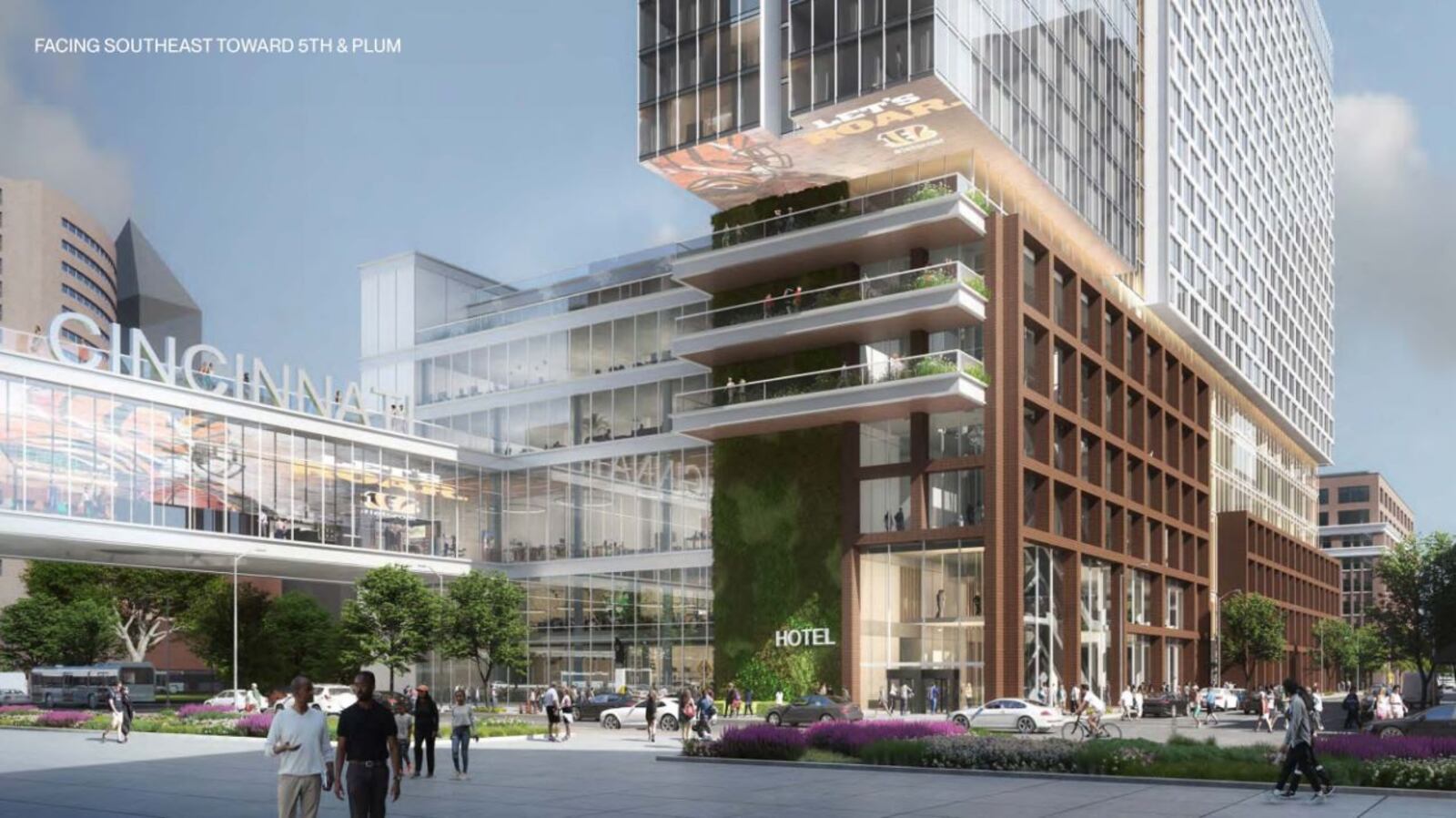 Portman Holdings has unveiled new, conceptual renderings of what an anticipated Cincinnati convention center hotel might look like. It is slated to replace the now-defunct Millennium Hotel. PORTMAN HOLDINGS