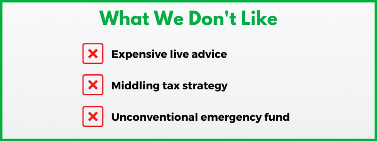 Review Betterment and you'll realize that the company's one-time consultants with financial advisors are on the expensive side.