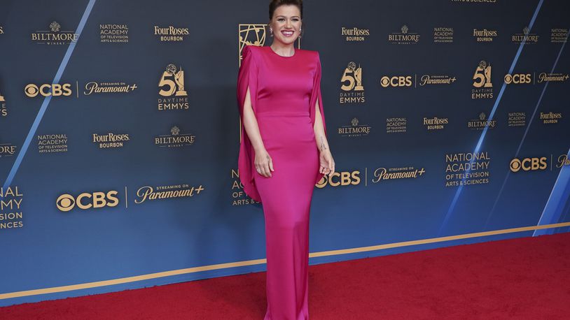 FILE - Kelly Clarkson arrives at the 51st Daytime Emmy Awards on Friday, June 7, 2024, at the Westin Bonaventure in Los Angeles. (Photo by Jordan Strauss/Invision/AP, File)