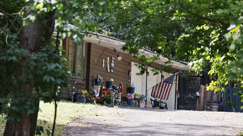 A house on McWhorter Drive in Hanover Twp. was damaged late Friday night. NICK GRAHAM/STAFF