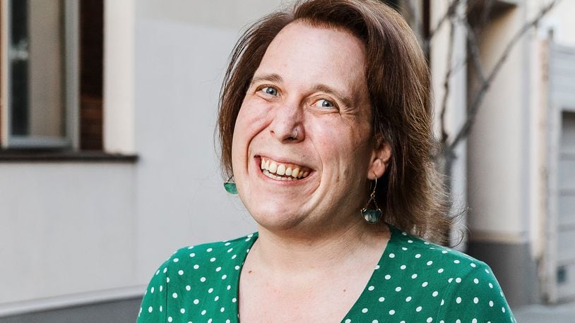 Amy Schneider, a software engineer who recently became the winningest woman to appear on “Jeopardy!,” in San Francisco, Jan. 22, 2022. The show’s most successful female contestant can finally celebrate her 40-day winning streak. And the money. (Carolyn Fong/The New York Times)