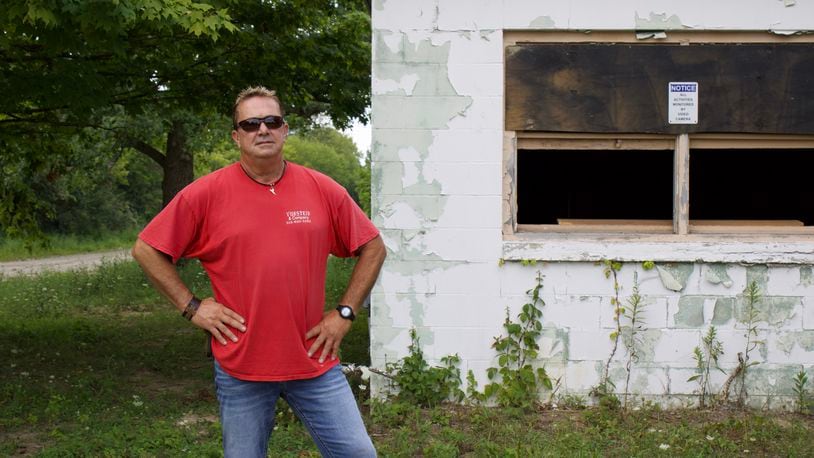 Jesse VonStein is seen at the Todd Road property where he wants to open a haunted house. SEAN SCOTT/CONTRIBUTED