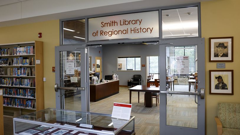 The Smith Library of Regional History with the mission to collect, preserve, and disseminate information on the history of southwestern Ohio is housed on the second floor of the Lane Library in Oxford. NICK GRAHAM/STAFF